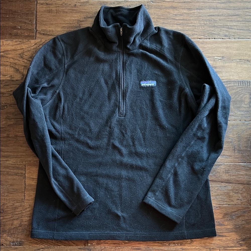 Patagonia Black Half-Zip Fleece Pullover